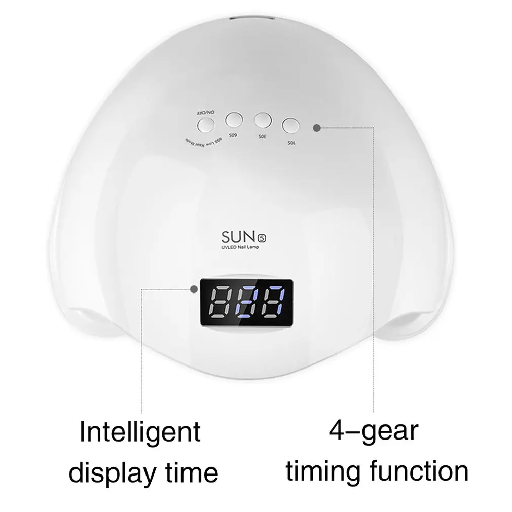 

Nail Light Treatment Machine Led Baking Lamp Quick-drying Nail Lamp Intelligent Induction Nail Baking Lamp Dryer White EU