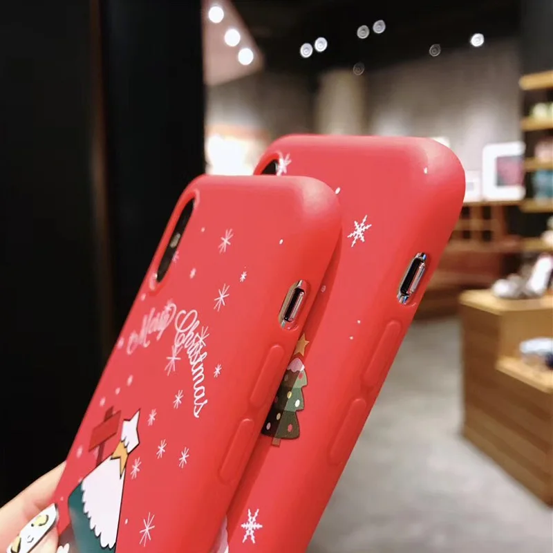 Lovebay рождественские чехлы для телефонов iPhone 7 XR 11 Pro авокадо волны кактус для iPhone 5 6 6s 8 Plus X XS Max мягкая задняя крышка из ТПУ