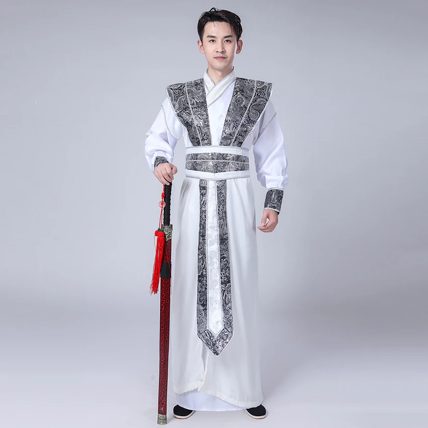 Hanfu древний костюм Dyansty традиционная китайская одежда для мужчин и женщин длинное