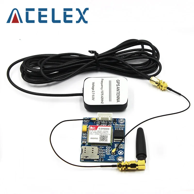 SIM808 модуль GSM GPRS GPS макетная плата IPX SMA с антенной Raspberry Pi Поддержка 2G 3G 4G SIM карты|sma