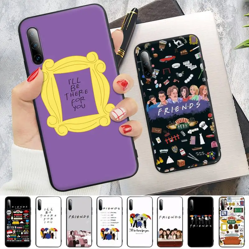 Черный силиконовый чехол для сотового телефона Friends Tv Samsung J4 J6 J5 J7 2016 Note 5 8 9 10 Lite Plus