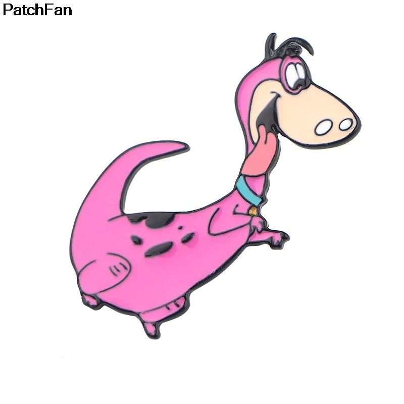 20 шт./лот A2501 Patchfan kawaii Flintstones мультфильм булавки para броши для рубашек одежда рюкзак аксессуар металлические украшения значок