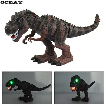

OCDAY 1pc Electric Toy Large Size Walking Dinosaur Robot With Light Sound Tyrannosaurus Rex Model Figure Toys For Children Gift