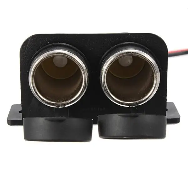 Black Motorcycle Auto  Lighter Power Outlet Socket Waterproof