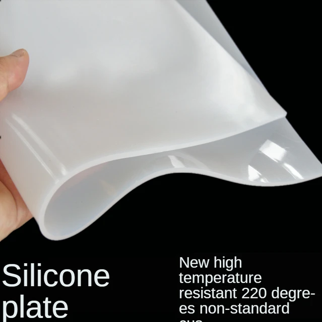 Solid Silicone Rubber Sheet Clear White 0.5mm 1mm 2mm-20mm Thick