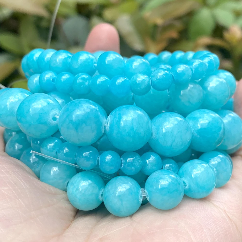 Natural Gemstone Beads for DIY Jewelry Crafting - Amethyst, Lava, Turquoise, Agate, Jade, Garnet, and Quartz