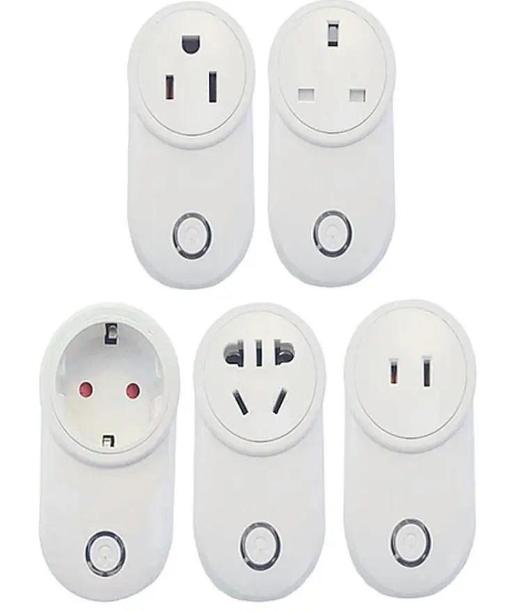 Высокое качество Smart Plug WiFi телефон беспроводной пульт дистанционного управления умная розетка Wifi адаптер хорошая упаковка США ЕС AU JP CN вилка - Цвет: Белый