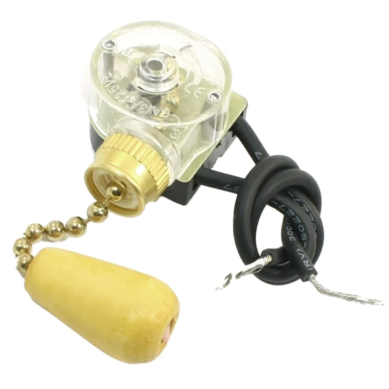 

Lighting Ceiling Fan Light Switch w Pull Chain 3A 250VAC 6A 125VAC