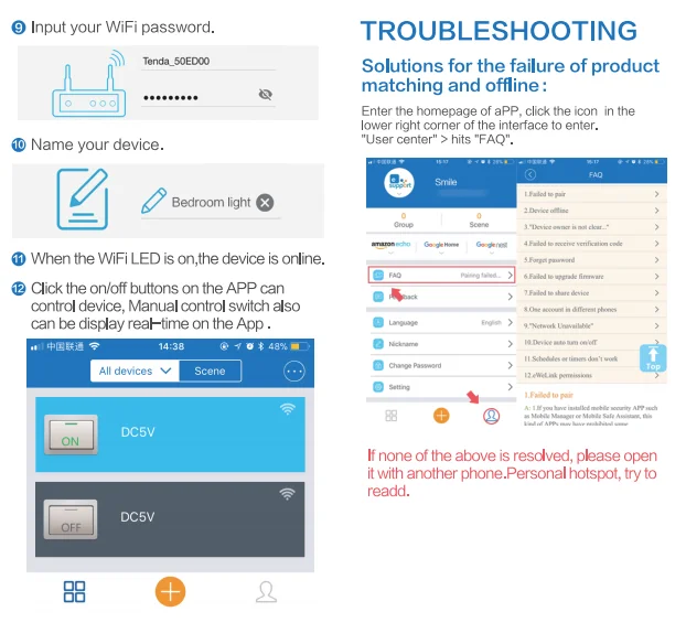 Description Picture 5 of itemUSB DC 5V /7-32V eWeLink Smart WiFi Switch Universal Relay Module 1CH Wireless Switch Timer Phone Remote Control For Google Home