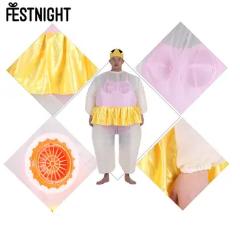 

Cute Adult Inflatable Ballerina Costume Fat Suit for Women/Men Air Fan Operated Blow Up Halloween Party Fancy Jumpsuit Outfit