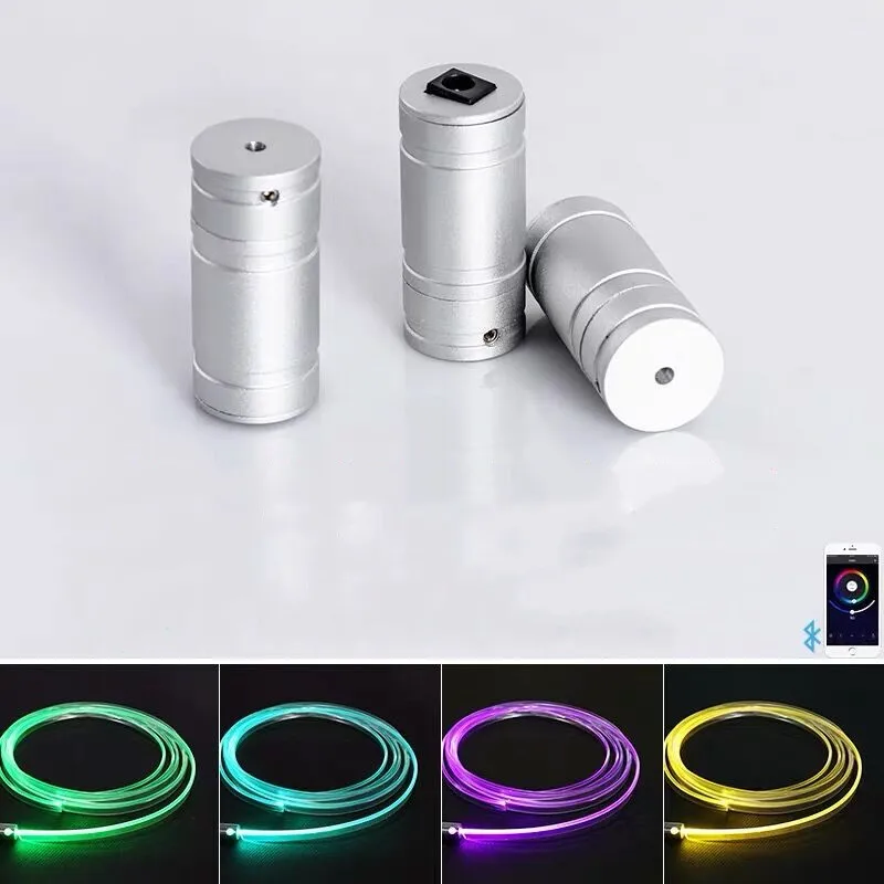 

12v 3W RGB LED light Source Engine Car Lighting decor Fiber optic Smartphone APP controlled+Dia.3mm T-type Skirt Side Glow Cable