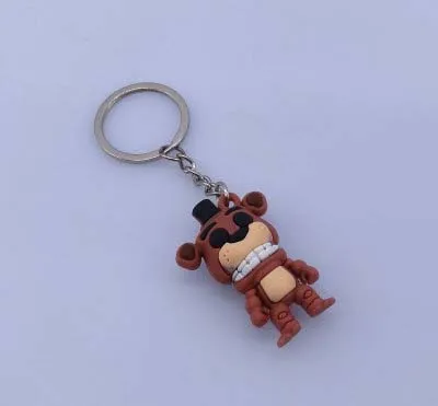 Аниме игра FNAF Five Nights at Freddy's брелок фигурки игрушки лисица Фредди Бонни 3D брелок FNAF подарок детские игрушки - Цвет: E