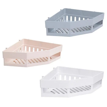 

3 Pcs Corner Bathroom Shelf Shelves Storage Wall Shelf Kitchen Storage Rack Organizer Wall Holder Bathroom Shelf Shelves