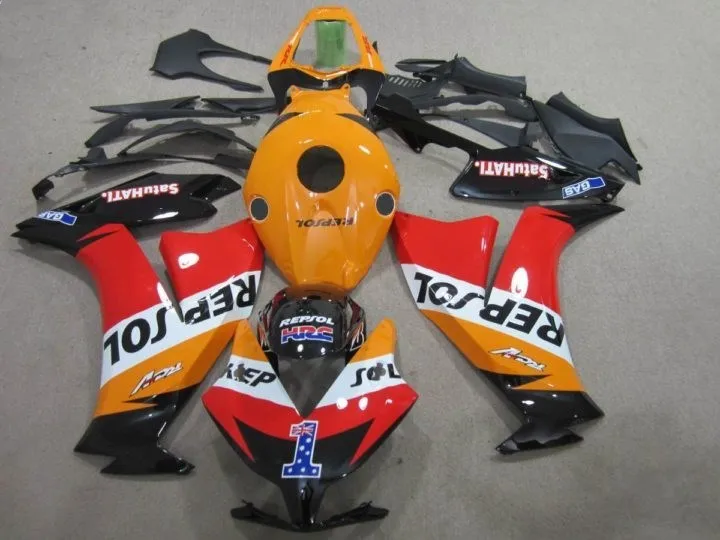 4 подарки ABS литьевая форма мотоцикл Обтекатели подходит для CBR1000RR 12 13 14 15 2012- капот кузова набор на заказ Красный