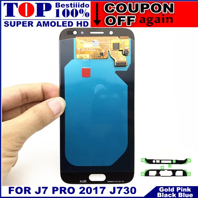 Регулировка яркости J730F lcd s для samsung Galaxy J730 J7 Pro 2017 ЖК дисплей телефона сенсорный