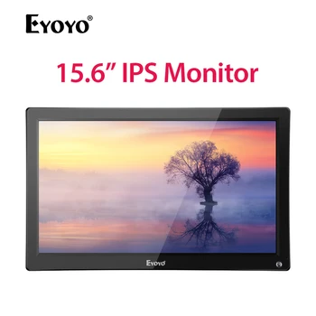 

EYOYO EM15C 15.6" FHD 1920X1080 LED IPS BNC Monitor HDMI 1080P VGA 1920X1080 Video Built-in Speaker for CCTV Security System