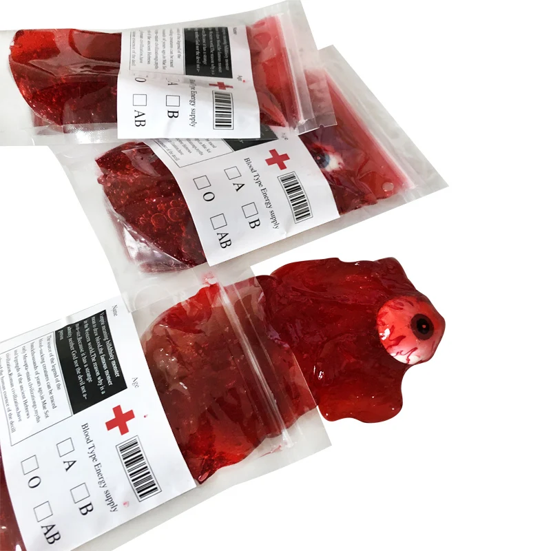 

Simulation Blood Bags Plasticine Reusable Cosplay for Halloween Party Haunted House MF999