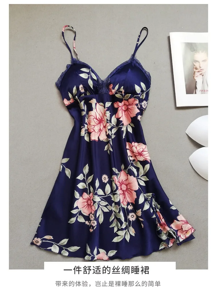 Autumn New Style Viscose Nightgown Women's Simple Natural Thin Short Skirt Pajamas Casual Comfortable Women's Home Wear