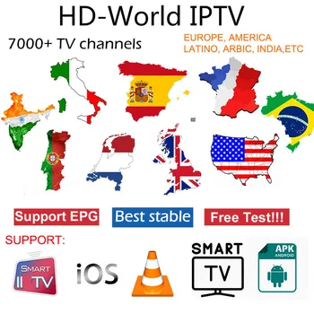 

HD World IPTV 4k Subscription Europe Arabic Sweden Nordic Dutch Spain UK German Israel Sport IPTV Smart TV Box
