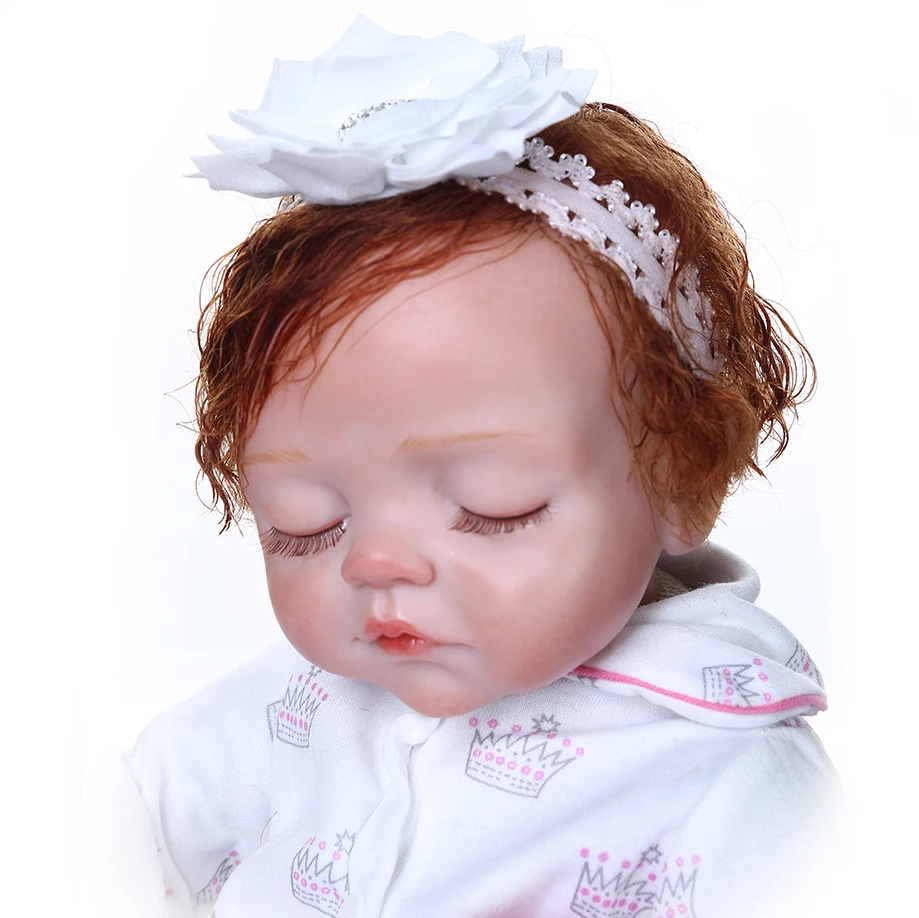 49 см сладкий для новорожденных, для девочек кукла с одеялом для новорожденного Мягкий сенсорный Утяжеленный мягкий тело кукла рождественский подарок bebe Кукла reborn