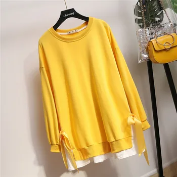 

Autumn New Fashion Gray Printletters female O Neck Pullover Casual