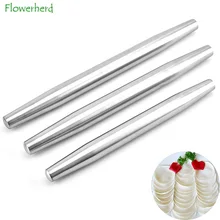 Французские булавки 1" дюймов коническая Нержавеющая Сталь французская Скалка длявыпечки для теста тиснёный помадный паста трафарет для выпечки формы для духовки