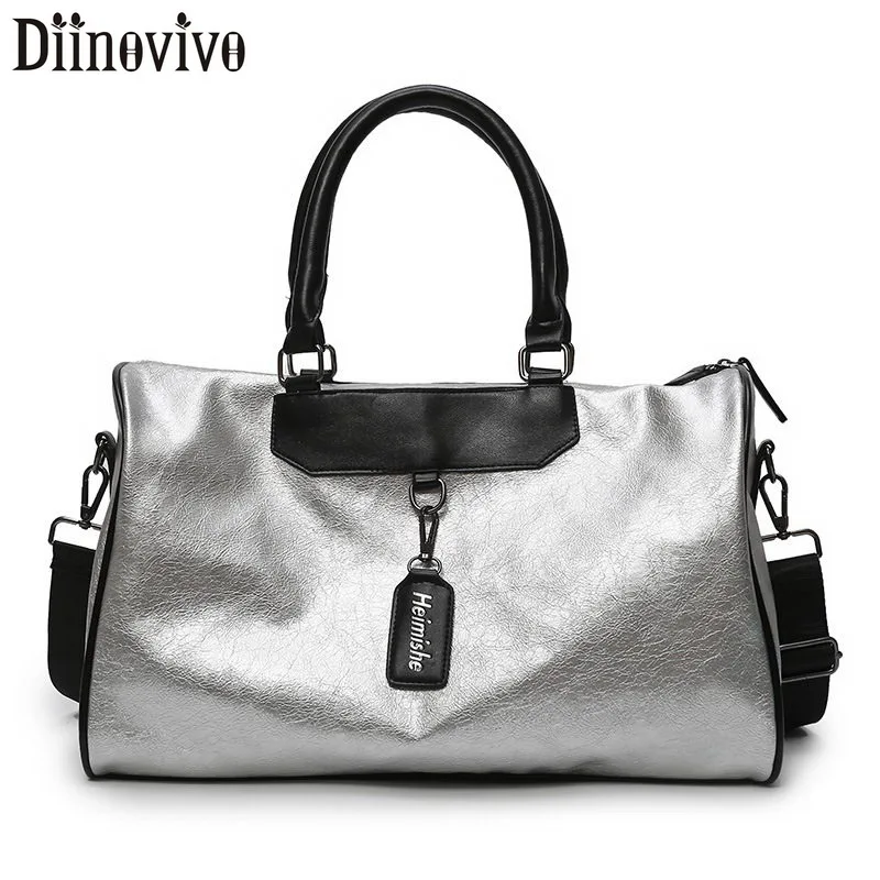 large silver tote bags