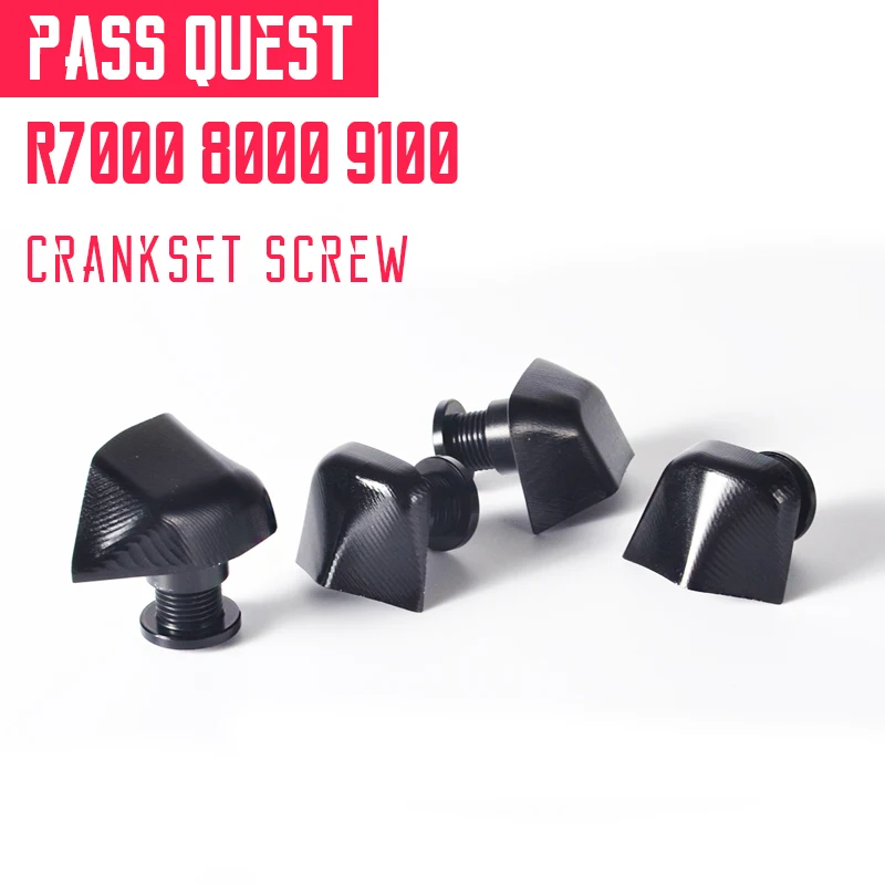 

Pass Quest-CNC Chain Ring Bolt, Alloy 7075 Sprocket Screw Nut, R8000 UT R9100 R7000 105 Crankset, Bicycle Parts