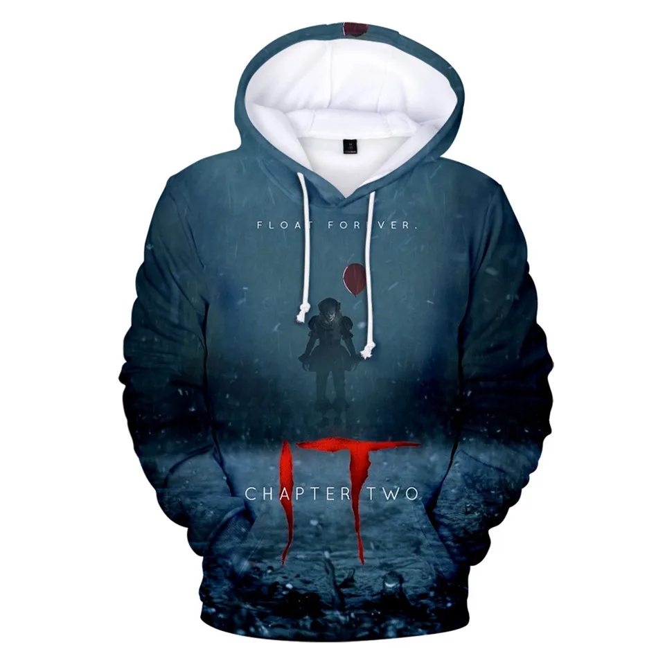 Pennywise 3D толстовки с капюшоном с изображением Джокера Толстовка для мужчин и женщин пуловер с капюшоном Sudadera Hombre Повседневная брендовая уличная куртка пальто одежда