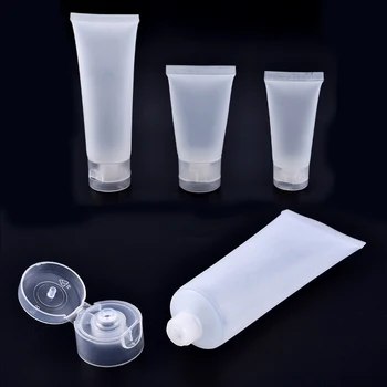 

5Pcs/Bag 20/30/50ml Empty Facial Cleanser Hand Cream Cosmetics Soft Tube Makeup Squeeze Translucent Tube Container Split Bottle