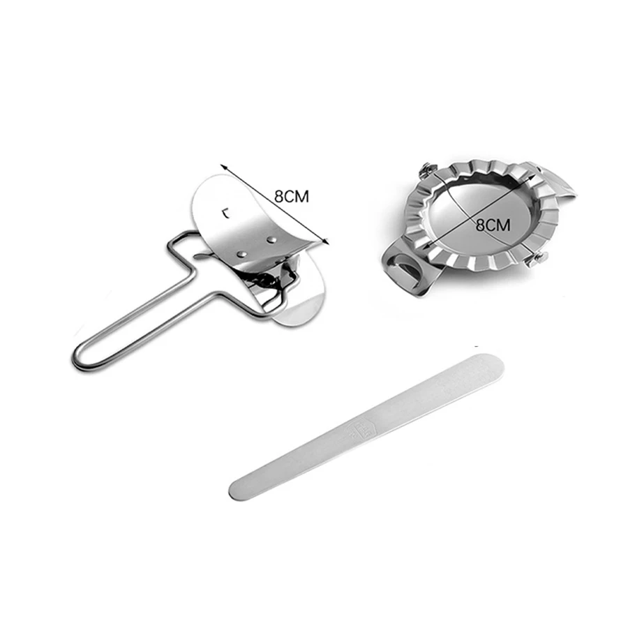 

6 set Stainless Steel Dumpling Maker Wraper Dough Cutter Ravioli Dumpling Mould Stuffing Spoon Kitchen Accessories Pastry Tools