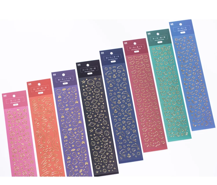 Mr Paper 8 Designs Ins Style Beidao Keepsake Series Bronzing Creative Handbook DIY Decorative Collage Material Sticker