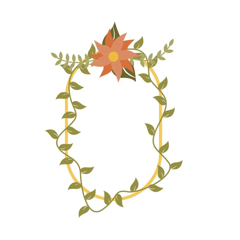 

InLoveArts Flower Wreath Metal Cutting Dies Embossing Stencil Scrapbook Spring Holiday Frame Template Punch Paper Crafts New