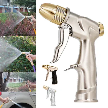 

Garden Hose Nozzle Heavy Duty Alloy Nozzle with Non-slip Handle Multiple Watering Patterns High Pressure KSI999