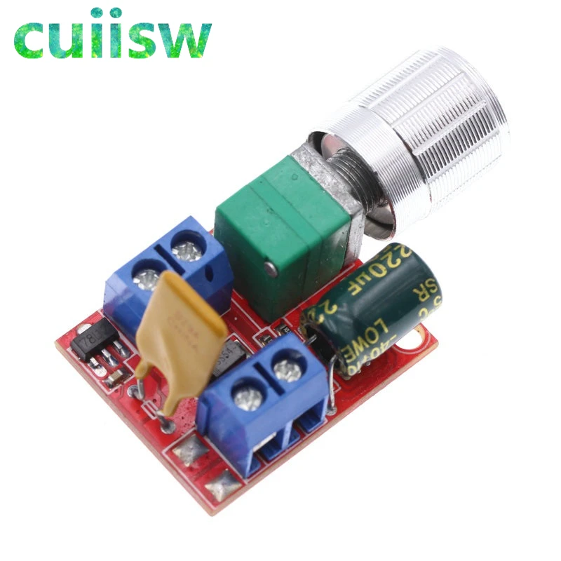Mini 5A PWM Max 90W DC Motor Speed Controller Module DC-DC 3V 35V Speed Control Adjustable Potentiometer Switch Board LED Dimmer dc motor speed controller motor speed controller electric motor speed controller
