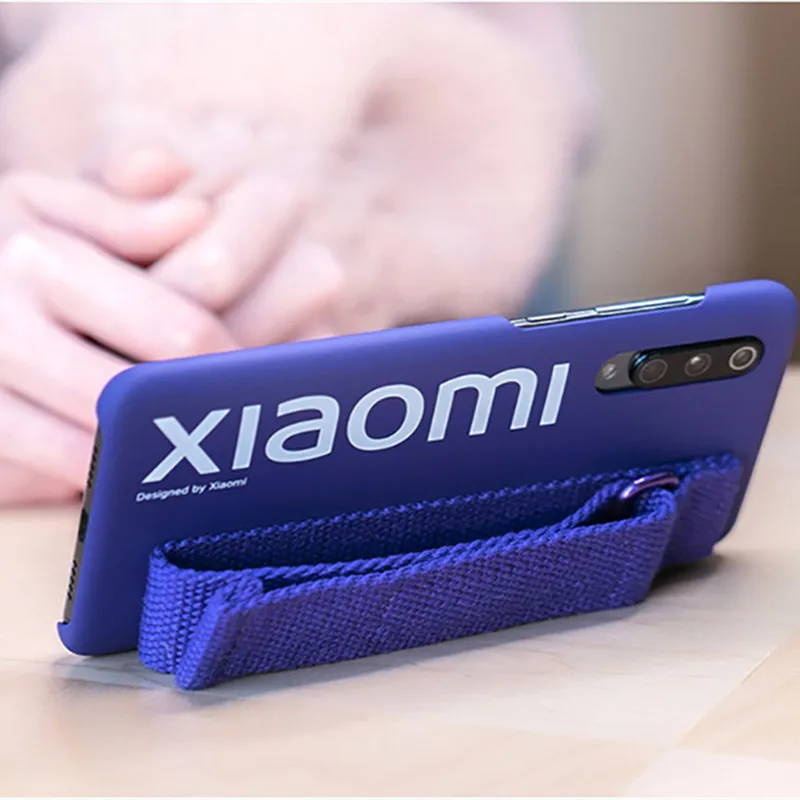 Xiaomi Mi 9 чехол противоударный PC Браслет-держатель задняя крышка для Xiaomi Mi 9 телефон защитный чехол Официальный логотип Funda