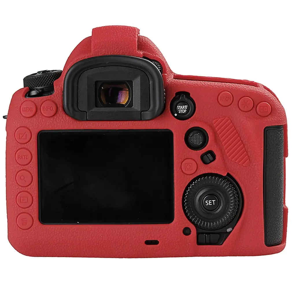Силиконовые Камера чехол для цифровой однообъективной зеркальной камеры Canon EOS R 1300D T6 M50 5D II III IV 5D2 5D3 5D4 4000D T100 800D T7i 6D II 6D2 70D 80D 200D SL2 750D