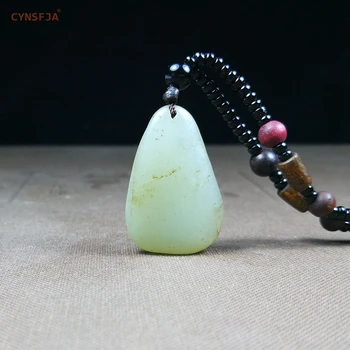 

CYNSFJA New Rare Real Certified Natural Chinese Hetian Seed Jade Amulets Raw Stone Jade Pendant High Quality Best Birthday Gifts