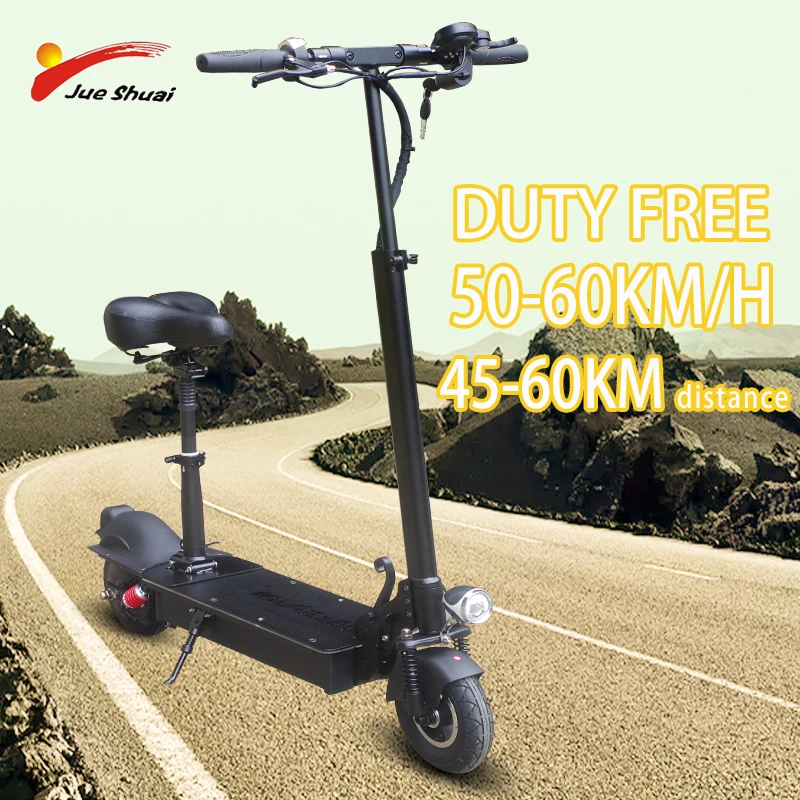 

8inch Smart 48V/1000W Electric Scooter with Rear Motor Kick Scooter electrique Elektroroller adults scooter electrico Duty Free