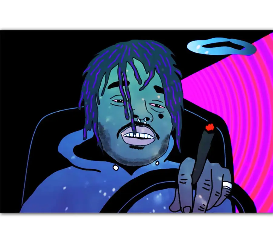 New Lil Uzi Vert Xo Tour Rap Music Star-Silk Art Poster Wall Sicker Decoration Gift