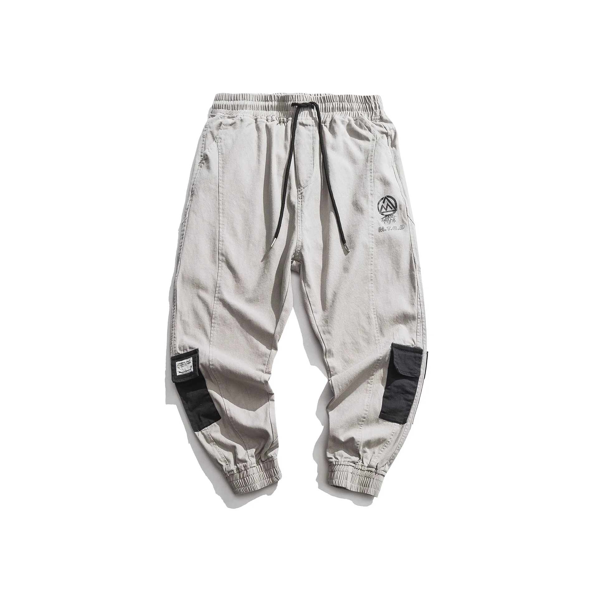 

City Where the Product 2019 Autumn New Style Origional Contrast Color Stereo Bag Printed Ankle Banded Pants Trend Pants Hot Sell