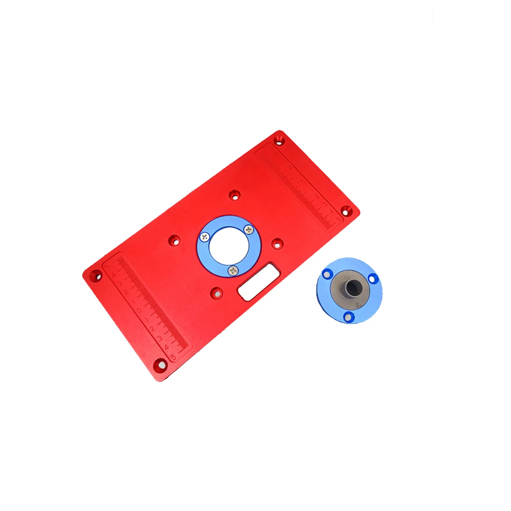 

Aluminum Alloy Router Table Insert Plate with Ring for Wooden Benches RT0700C