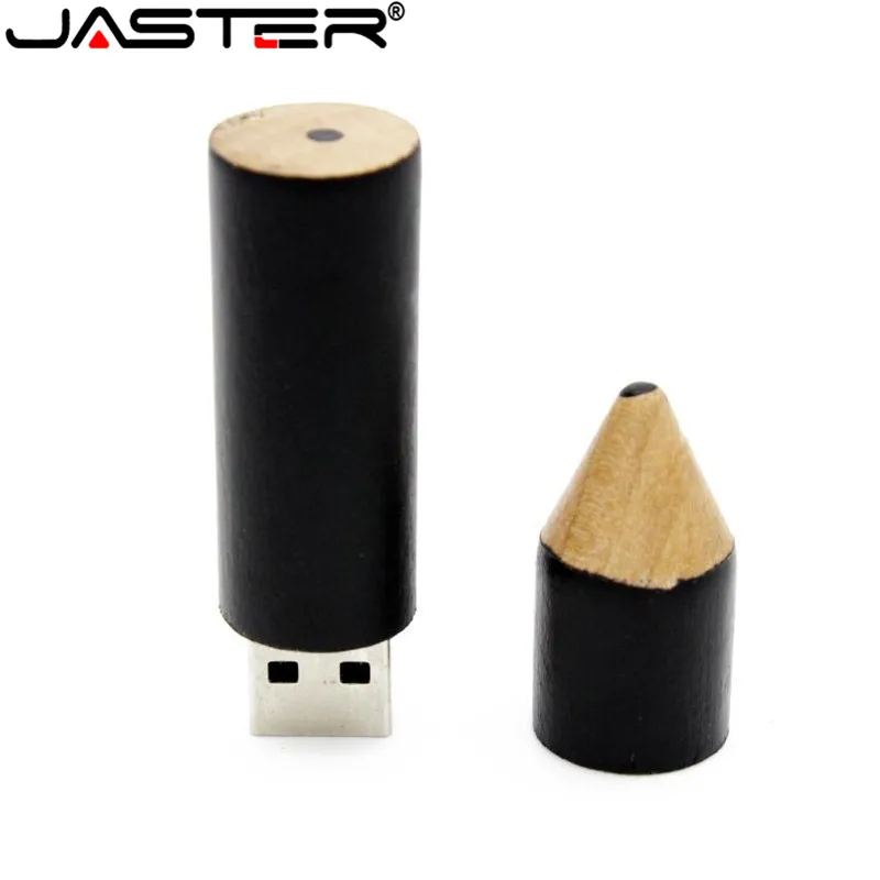 JASTER полная емкость деревянная модель карандаша флеш-память, переносной usb-накопитель 4GB 8GB 16GB USB 2,0 флеш-накопитель