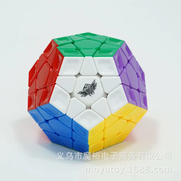 

[Papaya Tornado Boy Rainbow Five Magic Cube] Shenzhou Special Shape 3-Order Twelve Surface Body Five Magic Cube Educational Toy