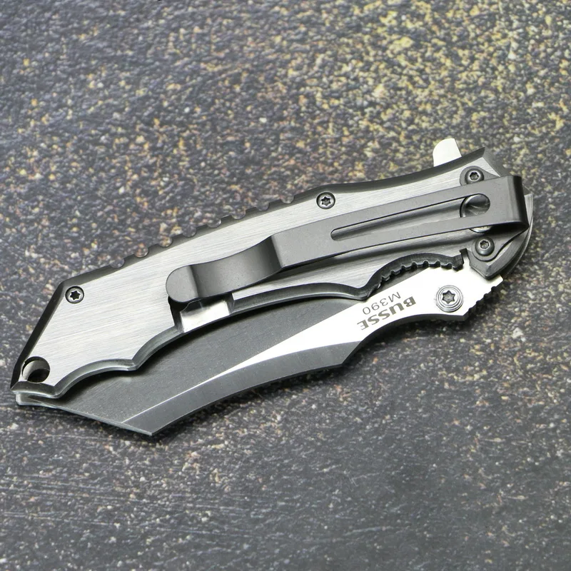 BUSSE складной нож M390 лезвие стальная ручка Открытый Отдых Охота тактика выживания многоцелевые Фруктовые Ножи EDC инструменты
