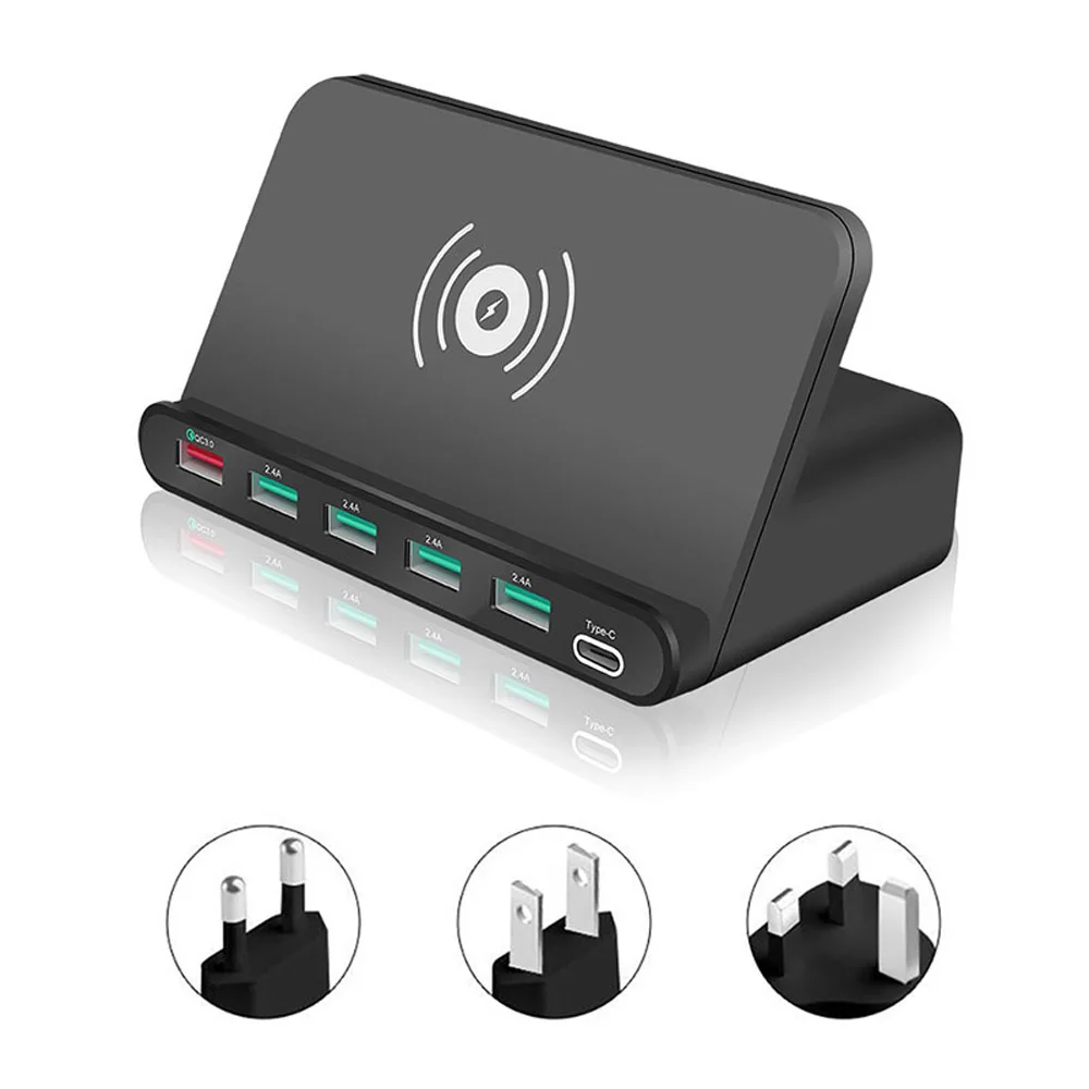 Купить Быстрое беспроводное зарядное устройство QC 3 0 60 Вт быстрая зарядка для | Зарядки для телефонов (4000600633307)