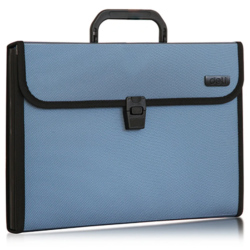 A4 12-pocket Expanding Wallet Paper Holder Document Storage Organizer Bag File Folder Business Briefcase School Stationery