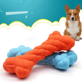 

Resistant To Bite Bone Dog Puppy Molars Rubber Ball Play For Teeth Training Thermal Pet Dog Chew Toys Jouet Pour Chien Perro