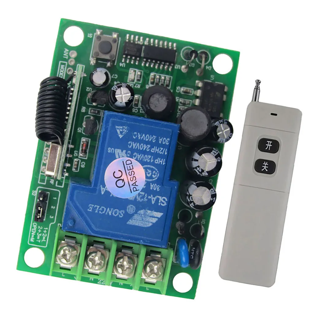 3000m Long Distance DC 9V RF Wireless Remote Control Switch with Receiver	 for Light Lamp Motor