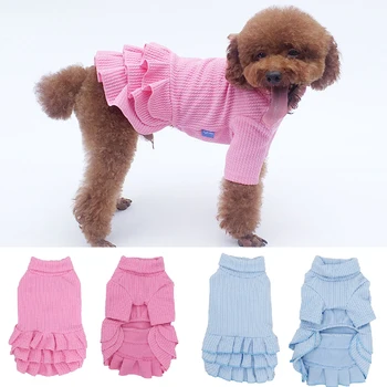 

Summer Pet Clothes Dot Dog Dress For Dogs Skirt Summer Dog Wedding Dresses Yorkshire Clothes For Dogs Chihuahua Pet Cat Dress